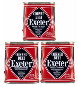 Exeter Corned Beef products ready for export from Nigeria by Renamy Global Resources