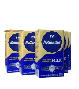 Hollandia Evap Milk showcasing a popular dairy product in Nigeria