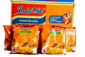 Indomie Fried Noodles in Nigeria served as a popular FMCG instant meal in households