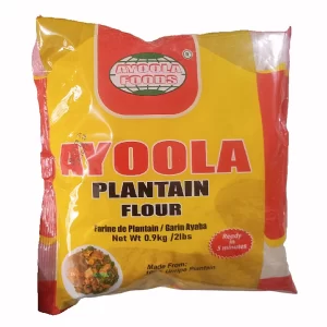 Bulk Ayoola Plantain Flour exporter Nigeria supplying Nigerian food products to international buyers.