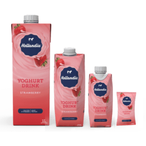 Bulk Hollandia Yoghurt ready for export from Nigeria