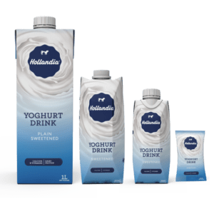 Bulk Hollandia Yoghurt ready for export from Nigeria