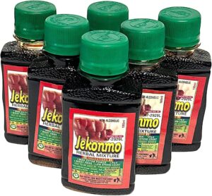 Jekomo Herbal Mixture bottles supplied by Renamy Global Resources for wholesale export from Nigeria