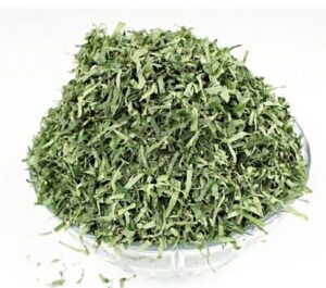 Dried green ukazi leaves harvested in Nigeria for wholesale supply and international export by Renamy Global Resources.