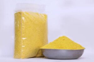 Bulk Yellow Garri bags supplied and exported from Nigeria by Renamy Global Resources for wholesalers, importers, and food businesses worldwide.
